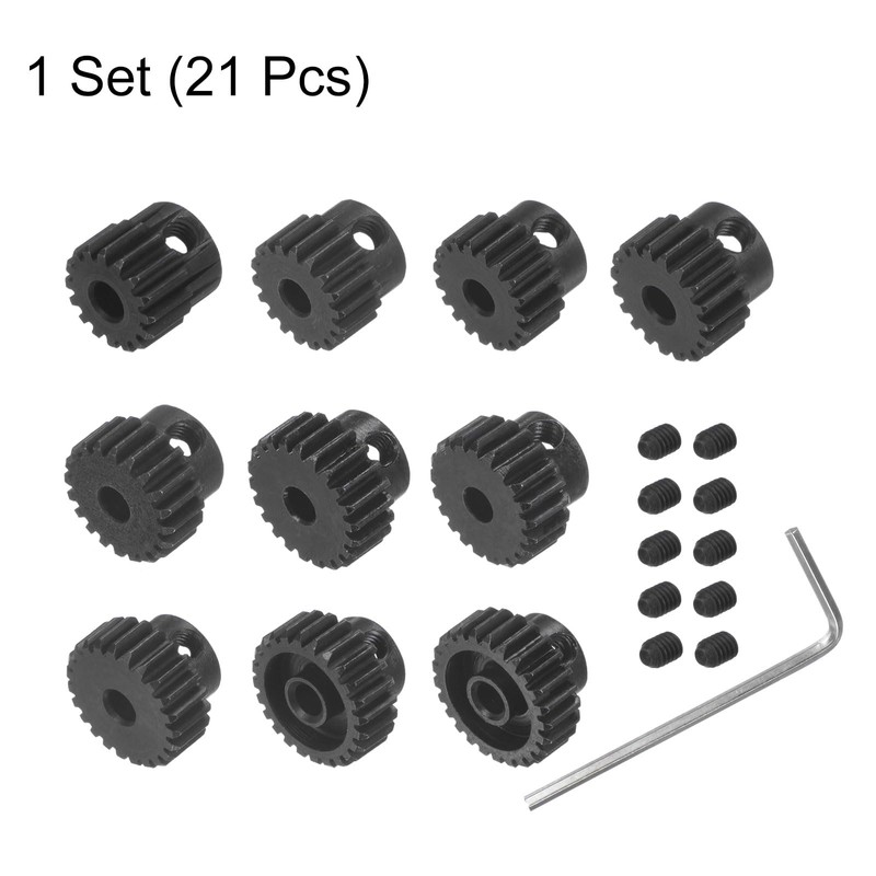 HARFINGTON 48P Hardened Pinion Motor Gear Set 10pcs 16T 17T