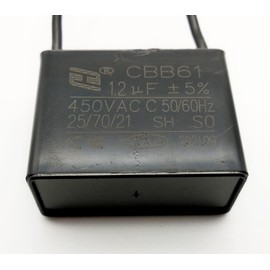 Capacitor - 450 V ~ AC 1µF-25µF uf +-5% CBB61 Motor Capacitor, Starting Capacitor, Starter Capacitor, Operating Capacitor (1.2 µF)
