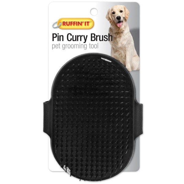 Bulk Buy: Westminster Pet Products (2-Pack) Palm Pin Curry Brush for Dogs & Cats 19781