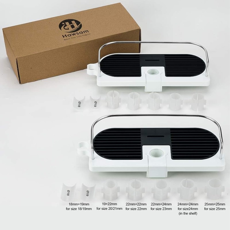 Hawsam No Drilling Shower Shelf for the Shower Rail -