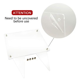 Suaific 5x7 Waterproof Picture Frame for Grave, 2pcs Vertical Acrylic Outdoor Memorial Cemetery Decorations Garden Marker For Funeral Gift