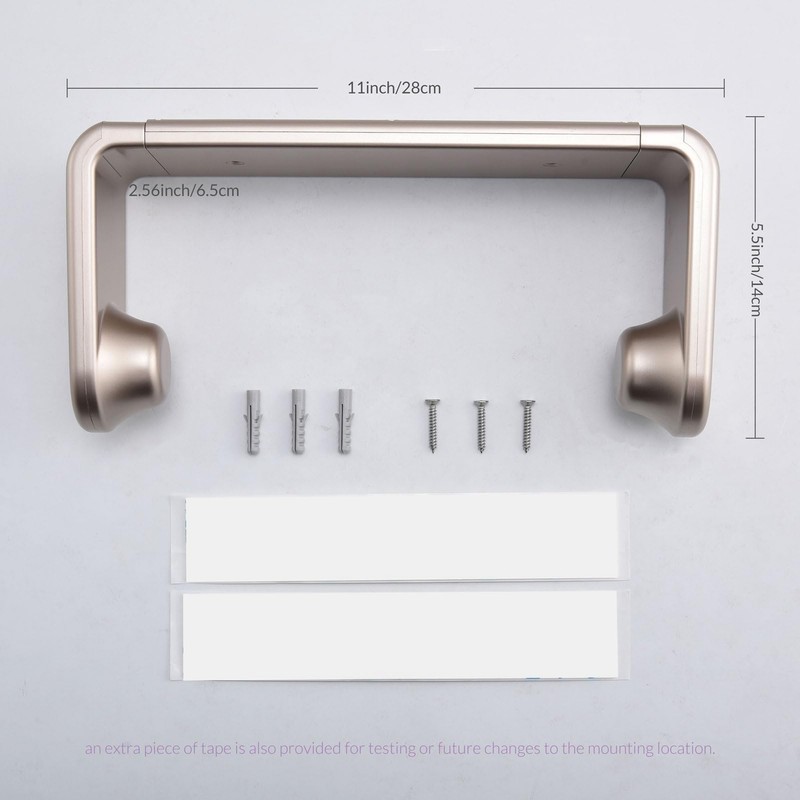 simpletome Kitchen Roll Holder One Hand Pull Adaptive Tension Arm