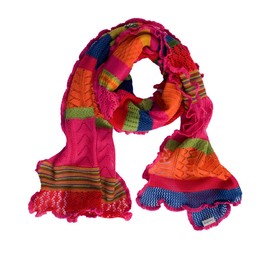 Invero Merino Wool Scarf, 100% Wool - Carnival - One size, Unisex-Kids, Designed in Hamburg, Germany - 20+ Color Combinations