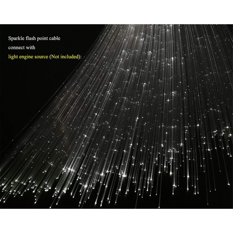 AKEPO Sparkle Flash Point Fiber Optic Light Cable 100 Strands