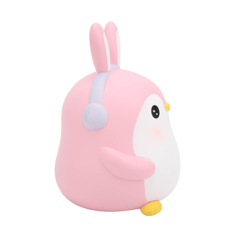Piggy Bank Cartoon Cute Penguin Shape Pink Large Capacity Coin
