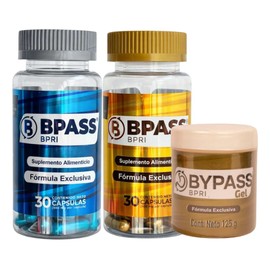 Bpass Duo Dorado Y Azul 30 Cap  Gel Bypass Bpri Original