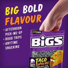BIGS® Taco Supreme® Flavour Sunflower Seeds, 140 grams