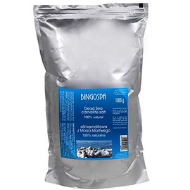 Carnallite Dead Sea Bath Salts for Acne, Cellulite, Stretch Marks, Skin Problems, Dandruff - 1 kg BINGOSPA