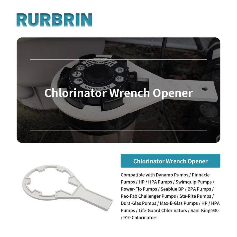 RURBRIN Chlorinator Lid Wrench Opener for Hayward Chlorinators CL200 CL220