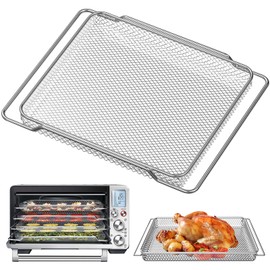 1 PCS Air Fryer Basket for Breville BOV900BSS Smart Oven Air Fryer Pro,16.5"D x 11.8"W x 1.1"H Food Grade Steel Mesh Baskets Accessories Tray for Breville Air Fryer Toaster Oven, Microwave Oven