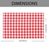 Red Gingham Checkered Table Cloth - Self Cutter Picnic Durable