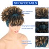 Aisaide Short Curly Wigs for Black Women,Synthetic High Puff Afro