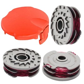 Dgwangge 3 Lawn Strimmer Spool Line1 Replacement Spool Cover Compatible with Flymo FLY021 Power/Mini/Contour Trim 500 XT, Standard 1.5mm Double Line Autofeed Grass Trimmer Wire String