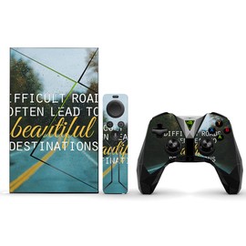 MightySkins Skin Compatible with NVIDIA Shield TV (2017) Pro - Difficult Roads | Protective, Durable, and Unique Vinyl Decal wrap Cover | Easy to Apply, Remove, and Change Styles | Made in The USA