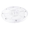 Yatinkim 22.8 cm Acrylic Turntable Rotating Base Clear 360 Degree