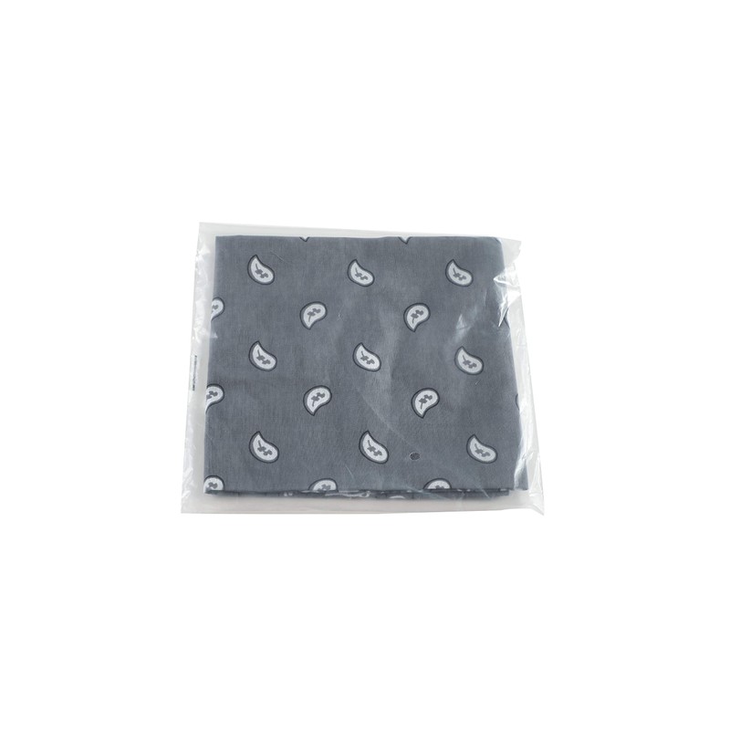Komonee Tie Neck Ring Loop Clasp Silver Colour With Grey