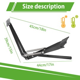 yisanxunshi Greenhouse Automatic Vent Opener (Black Double Spring1PCS)