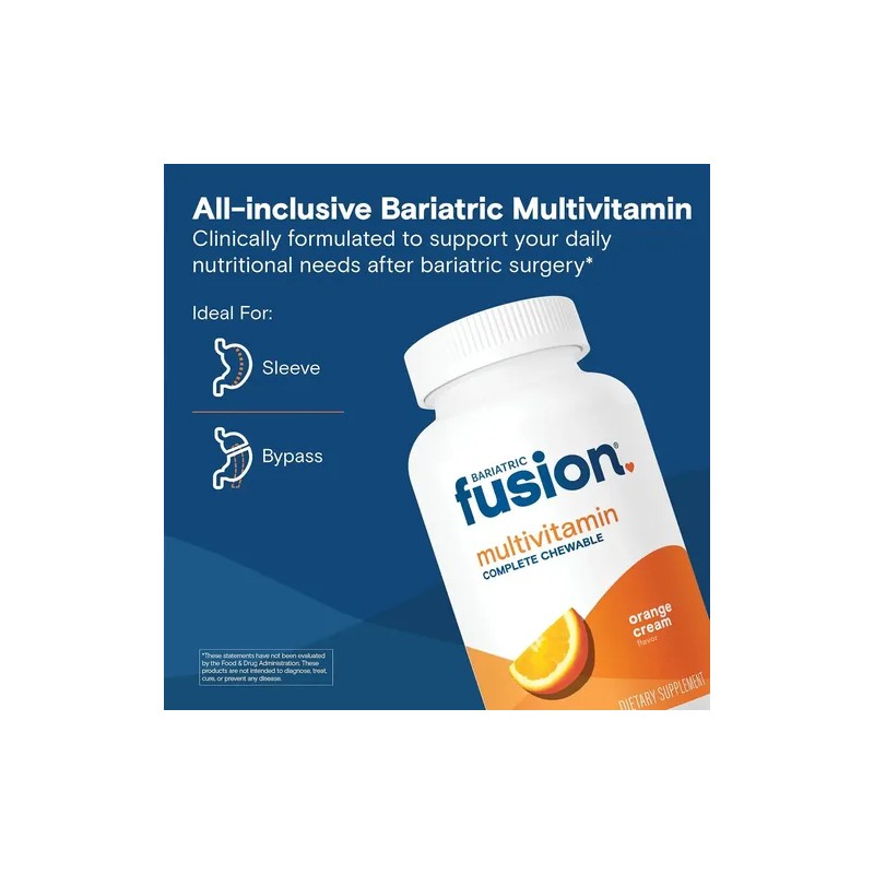 Bariatric Fusion Multivitaminas Masticables Naranja Post Cirugía 120 Tabs