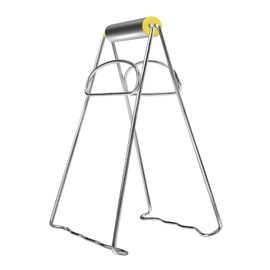 Pinzas para retriever de placa de plato caliente plegable de acero inoxidable para cocina asiática