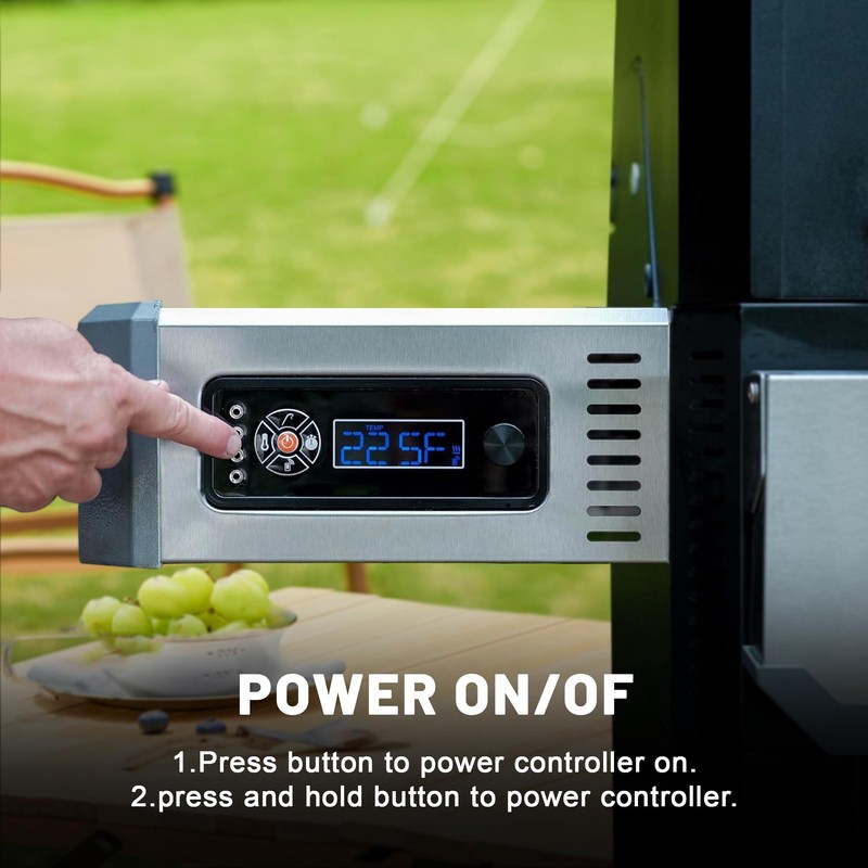 Digital Charcoal Grill & Smokers Thermometer Controller Panel Replacement Compatible