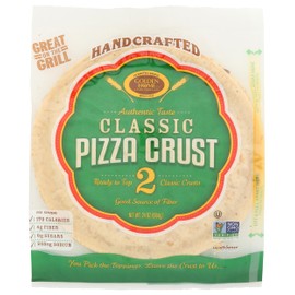 Golden Home Classic Pizza Crust 12 Inches, Kosher, Non-GMO, 2 Count, 24 Ounce (Pack of 10)