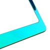 NAROWAN Silicone Back Guard License Plate Frame Green Mirror Chrome