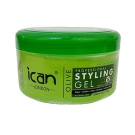 ican London Alcohol Free Olive Oil Styling Gel 200ml
