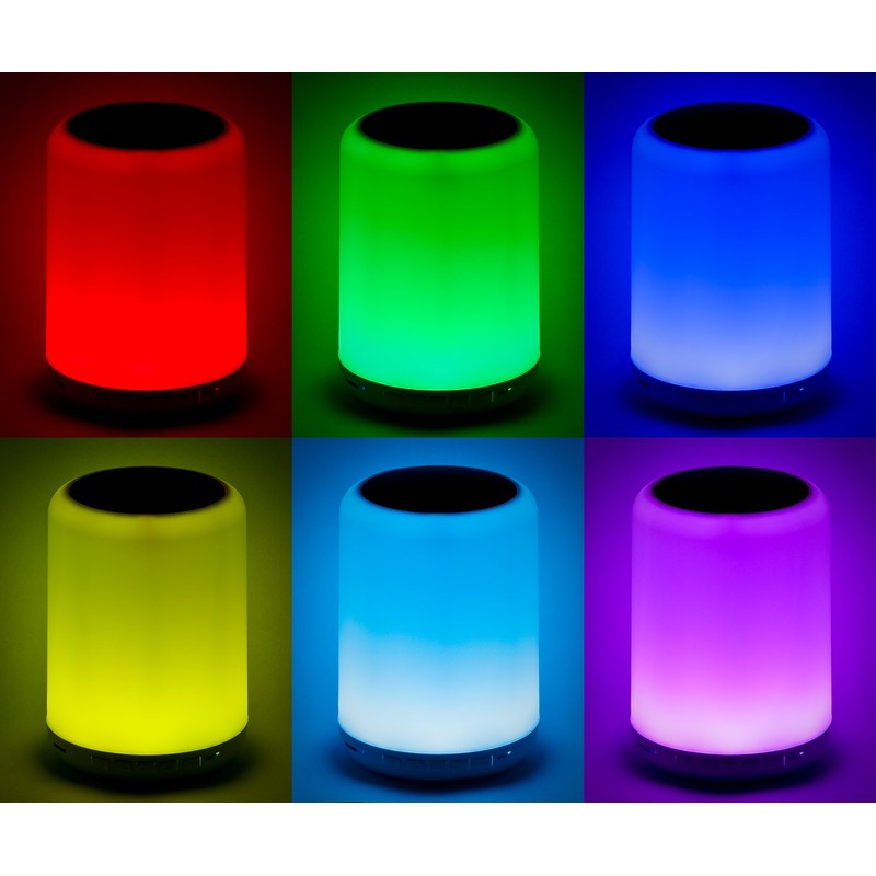 LED-Highlights LED Mood Light Bluetooth Speaker 16 Colours 9.5 x