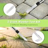 LAWFYMORI 2 Crack Weeder Tool Set, 59" Long Handle Crevice