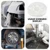 SHINEOFI Disposable Tire Covers for Truck Wheel Protection Transparent Plastic