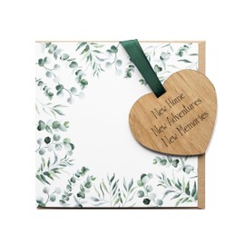 Manta Makes New home card blank with envelope, keepsake congratulations welcome to your new home card for friends or family (Keepsake heart card)