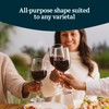 Libbey Vina Tall Wine Glasses Set, All Purpose Red and