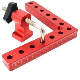 Scoya Complete Corner Clamp Kit L-Shaped 90 Degree Right Angle Ruler Woodworking Fixture Woodworking Fastening Tool Aluminum Alloy 3.9 inches (100 mm)