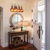 TOCHIC Rustic Vanity Lights Over Mirror 4 Lights Dimmable Cabin