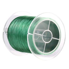 VGEBY - Cuerda de pesca (polietileno, 500 m), color verde trenzada, 4 hebras, súper suave, trenzada, polietileno, multifilamento, para pesca de mar (0,6) Suministros De Alambre De Pescado