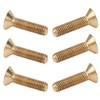 Pure Copper Flat Hex Socket Screw, 6mm Head Diameter, 2mm
