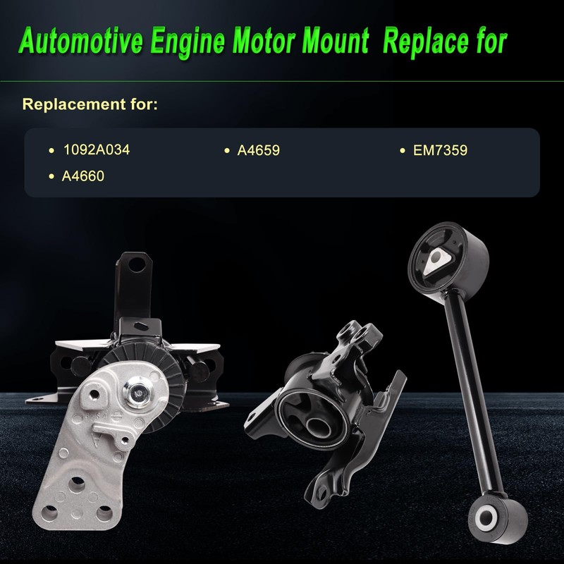 SHERXIBO Engine Motor Mount for Mitsubishi Mirage 2014-2022, Mirage G4