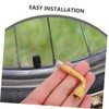 ULTECHNOVO 2PCS Angled Brass Tire Valve Extension Adapter for Quick