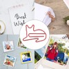 100pcs Cat Shape Paper Clips Increase Slip Resistance Rust Prevention