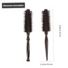 Healeved 2pcs Bristle Hair Comb Handle Styling Brush for Curly