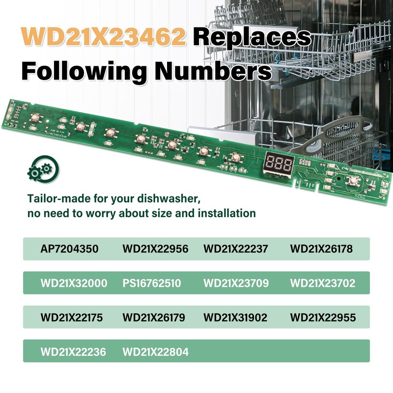 WD21X23462 Dishwasher User Interface