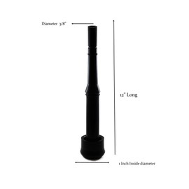 Melasty, Rubber Inflation/Liner for Cow New and Improved Look 12" Long, 1 inch top Diameter and 3/8 Bottom Diameter for Milking Machine Compatible with Delaval and Tulsan Part No. 3100 Set (4 Pcs)
