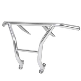 HECASA Rear Bumper Brush Guard Compatible with 2008-2014 Polaris RZR 800 RZR-S 800 RZR-4 800 Silver Aluminum