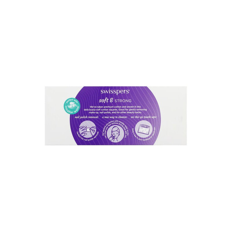 Swisspers Cotton Squares 150 Pack