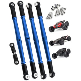 Rcarmumb RC Aluminum Turnbuckles Upgrades Part for ARRMA 1/8 Kraton 6S BLX Outcast 6S BLX Talion 6S BLX,5PCS Alloy Aluminum Turnbuckles Set Upgrades Part,Navy Blue