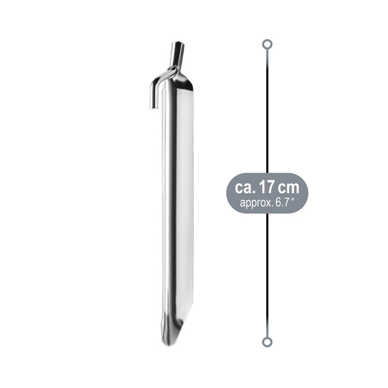 COM-FOUR® 16x tent pegs made of steel - robust V-shaped