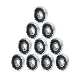 Deep Groove Ball Bearing Double Side Rubber Sealed 625RS High Carbon Steel Z1 Bearings 5mmx16mmx5mm 10 PCS