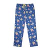 Spongebob Squarepants Characters & Bubbles Mens' Blue Sleep Pajama Pants