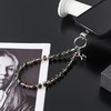 richginker Crystal Phone Wrist Strap Phone Charm Chain Keychain Beaded