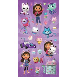 Paper Projects 01.70.31.021 Gabby's Dollhouse Assortment Pack | Includes 3 Types of Stickers | Perfect for Decoration and Scrapbooking